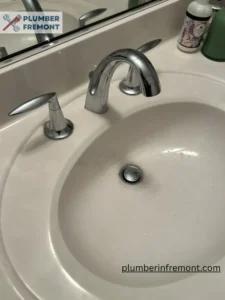 New faucets installing work complete